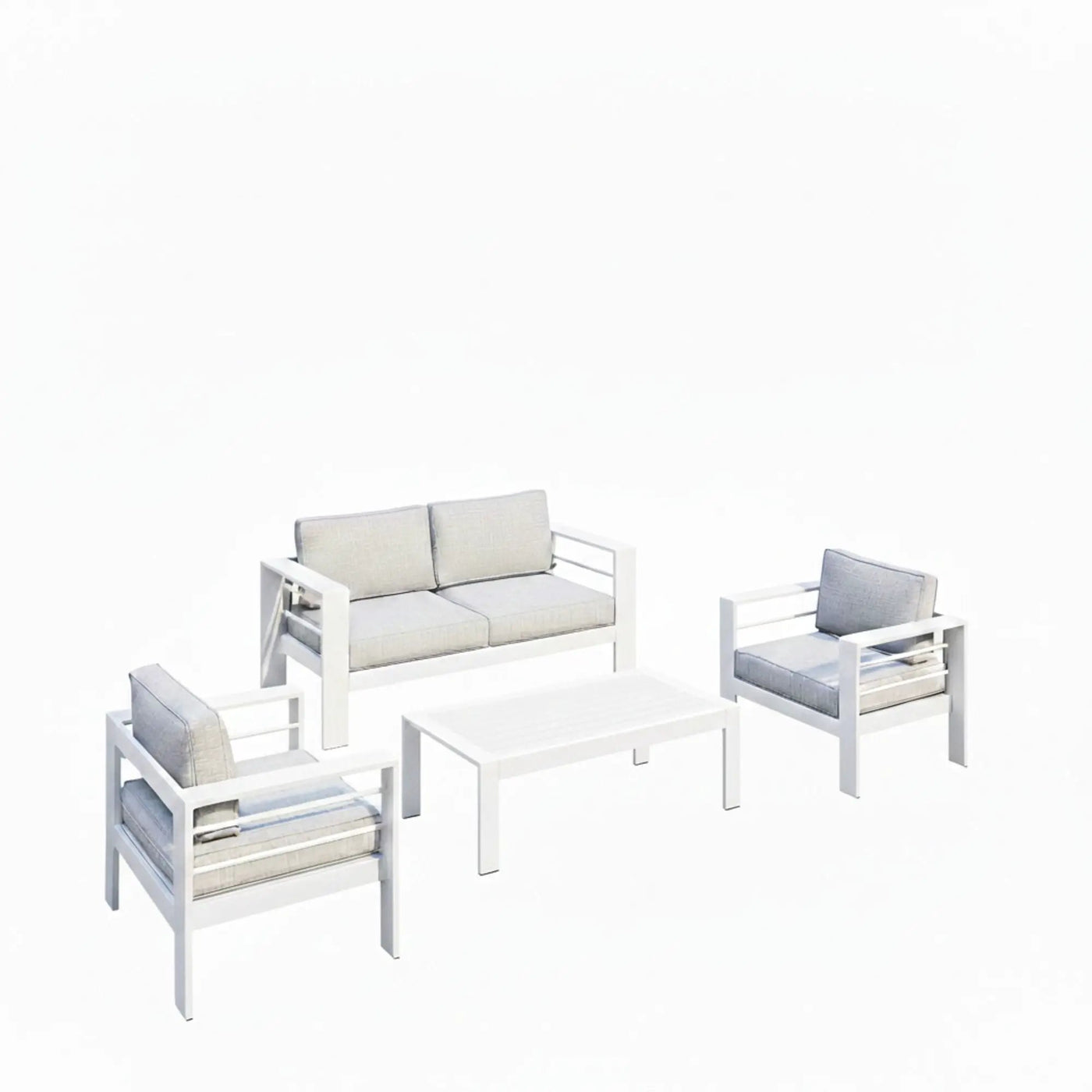 Outdoor Patio Set With All-Weather Thick Cushions by HouseOfZazla