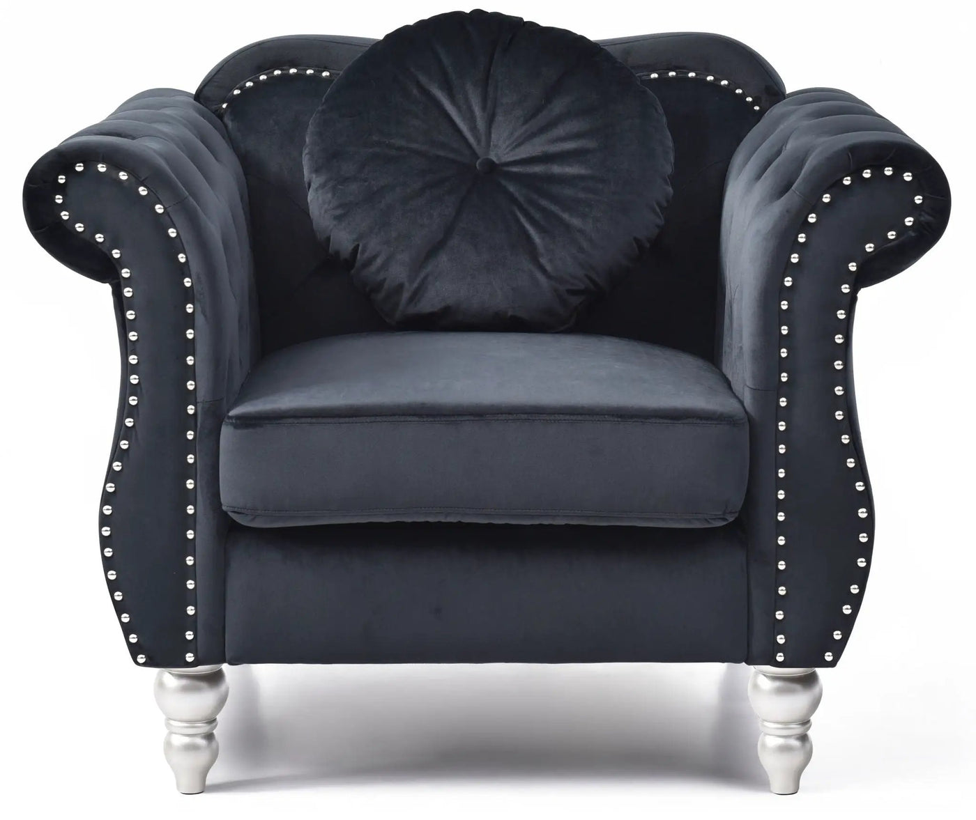 Chic Transitional Flared Arm Chair by HouseOfZazla