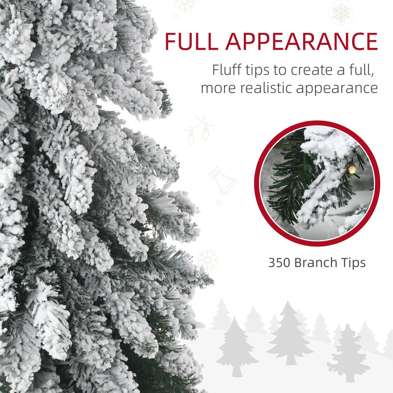 HOMCOM 7ft Tall Prelit Pencil Artificial Christmas Tree by HouseOfZazla