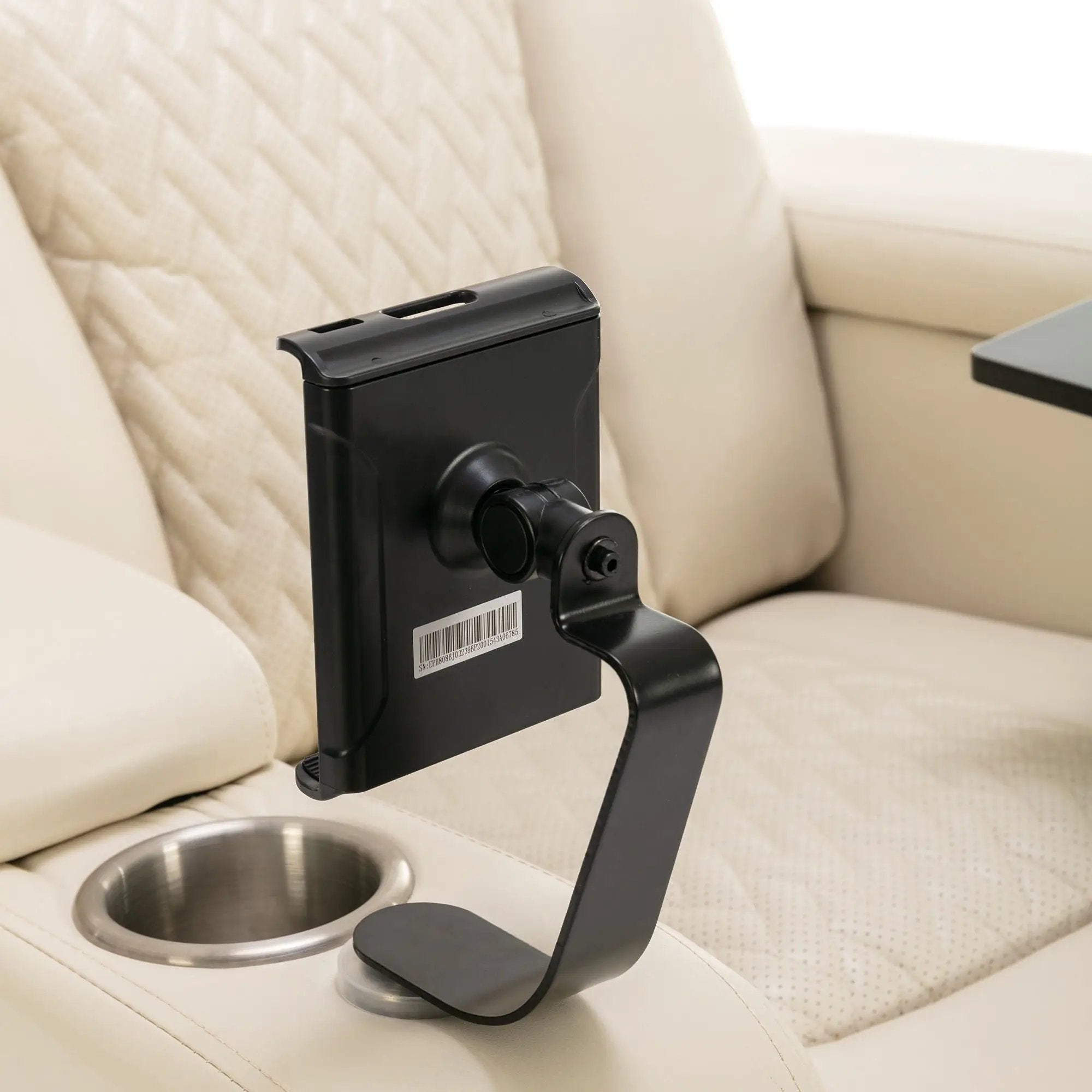 270 Degree Swivel Power Recliner With Tray Table, Phone Holder, Cup Holder, USB Port by HouseOfZazla