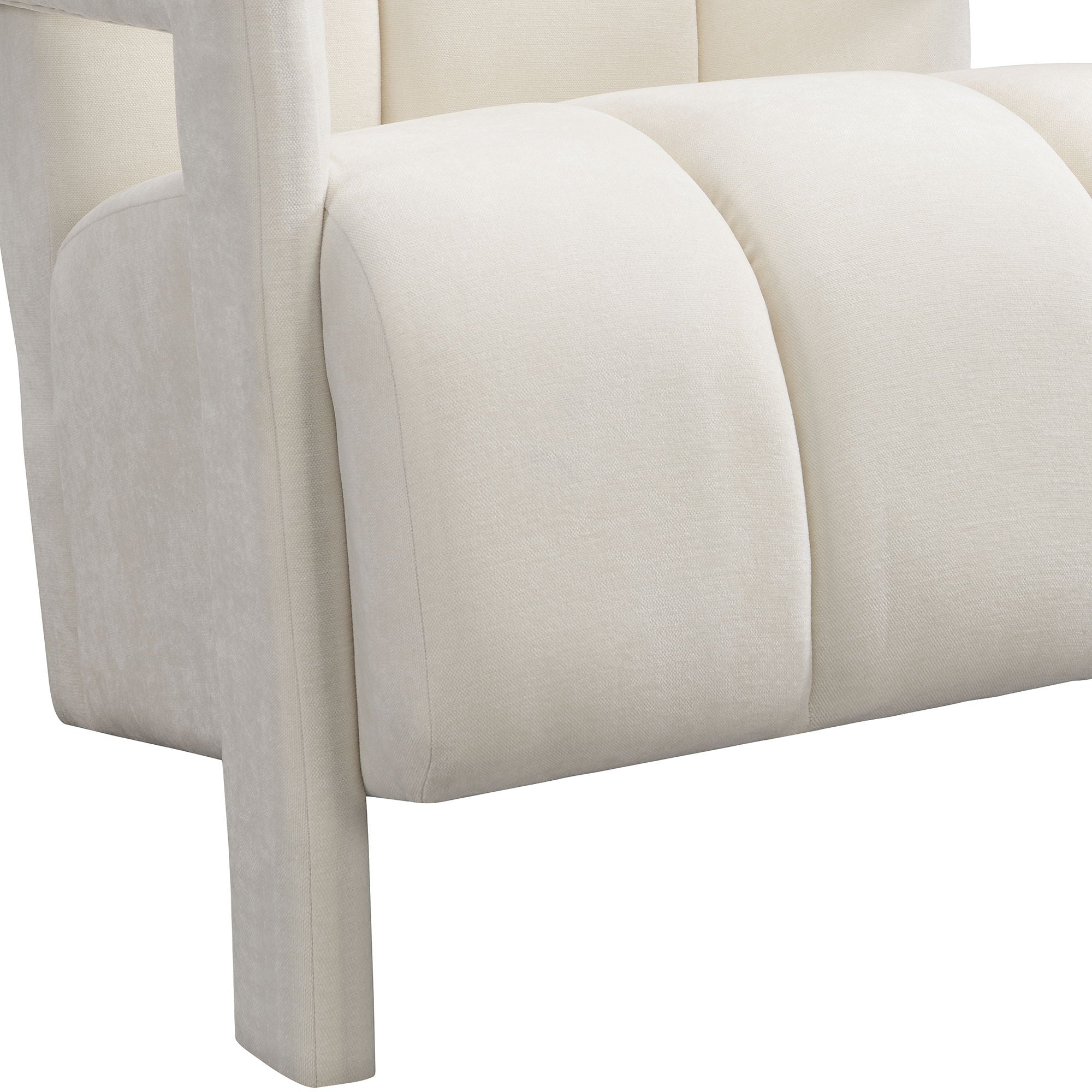 Modern Minimalist Leisure Armchair With L Shaped Armrests by HouseOfZazla