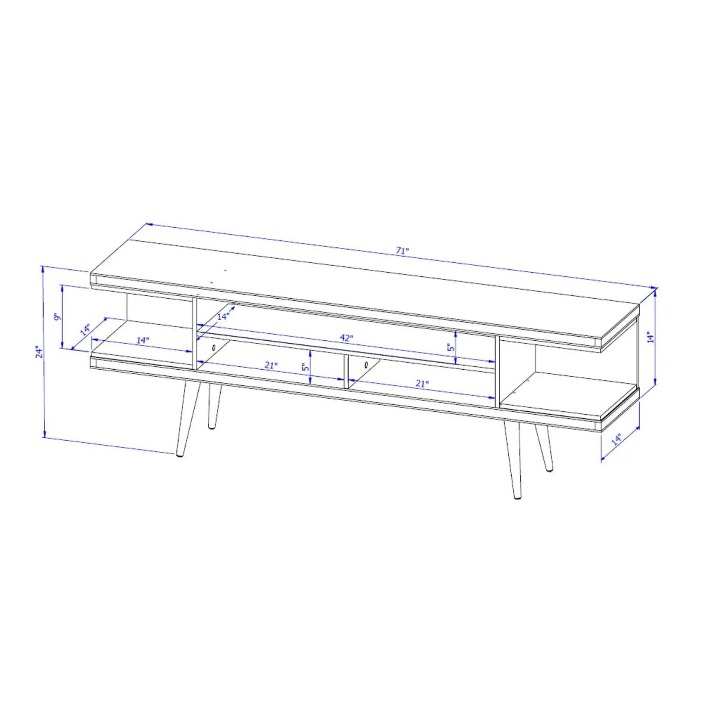 Utopia - Mid-Century Modern TV Stand by HouseOfZazla