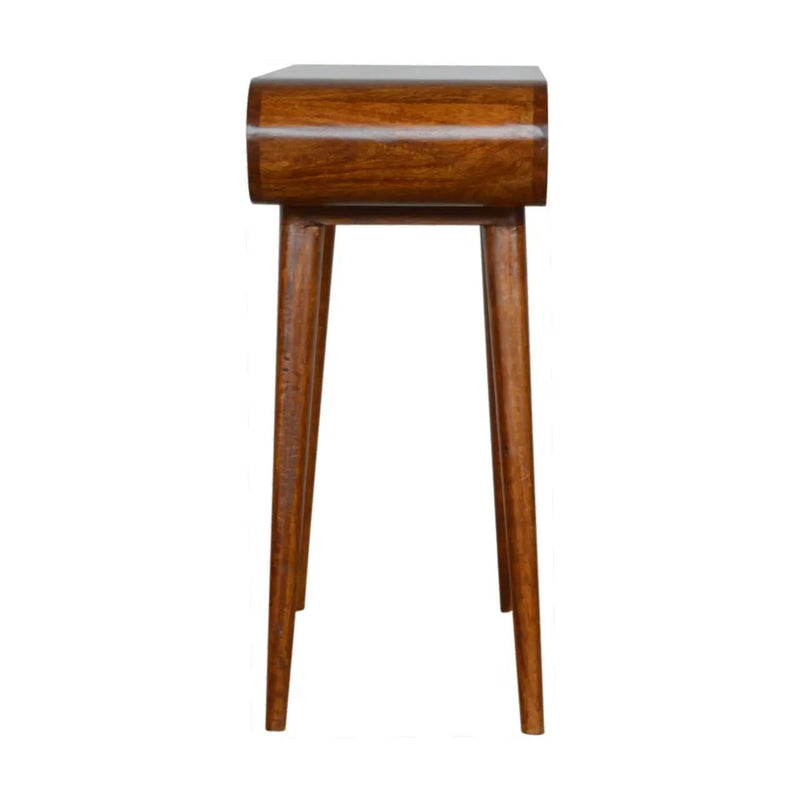 Solid Wood Curved Edge Console Table by HouseOfZazla