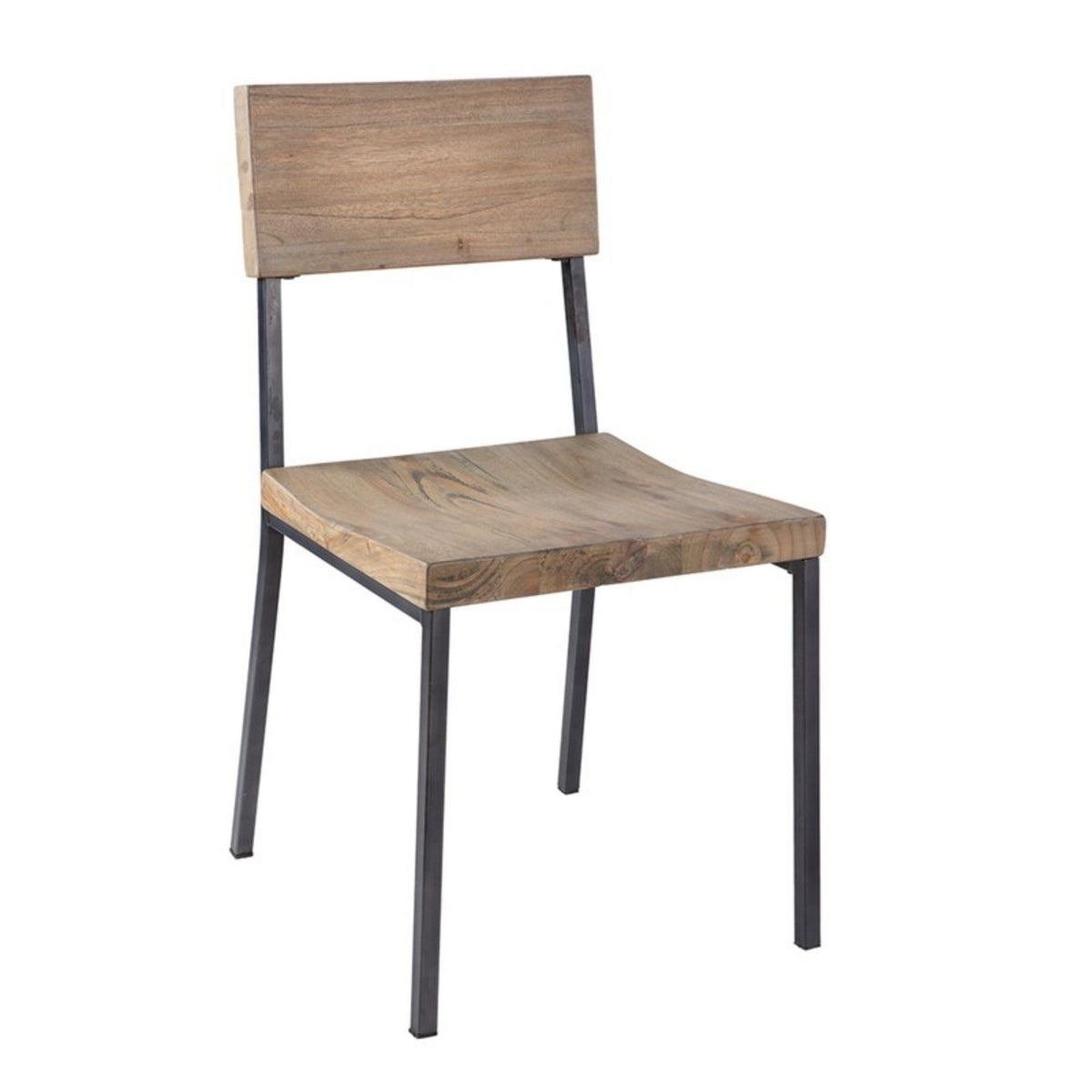 Tacoma Dining Chair Set with Solid Hardwood & Metal Construction - Gray, photo 3 of 5