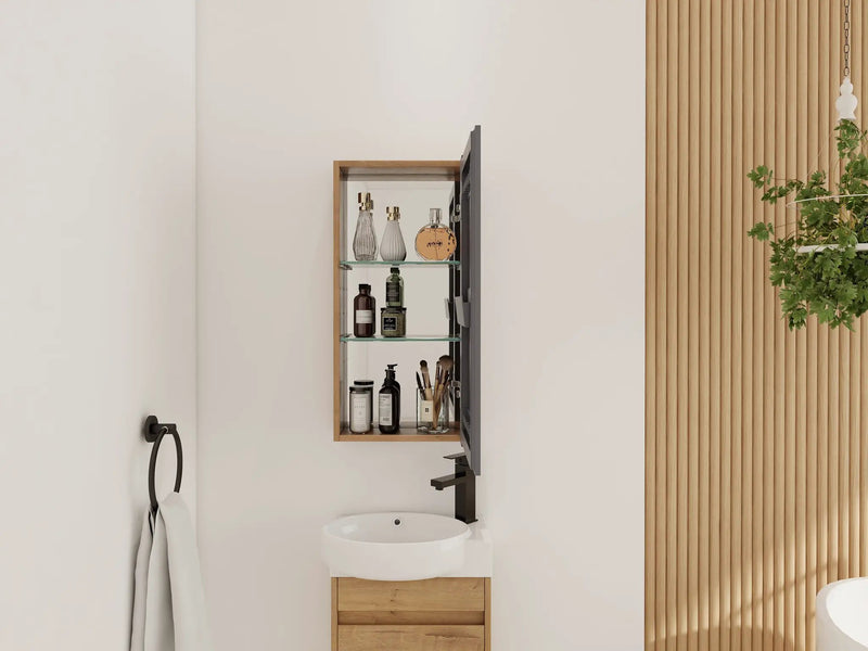 14'' Bathroom Mirror Cabinet with Storage by HouseOfZazla