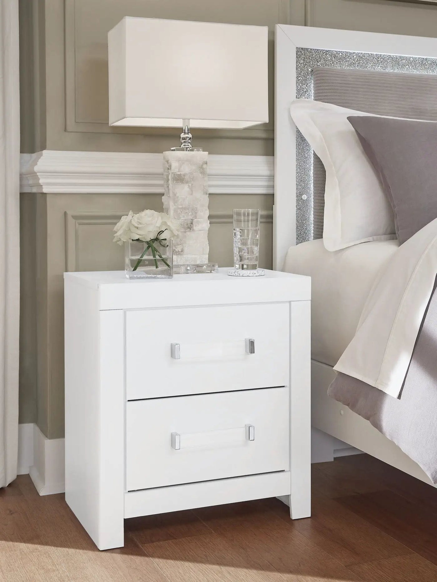Maeling - Two Drawer Night Stand by Unique Piece Furniture