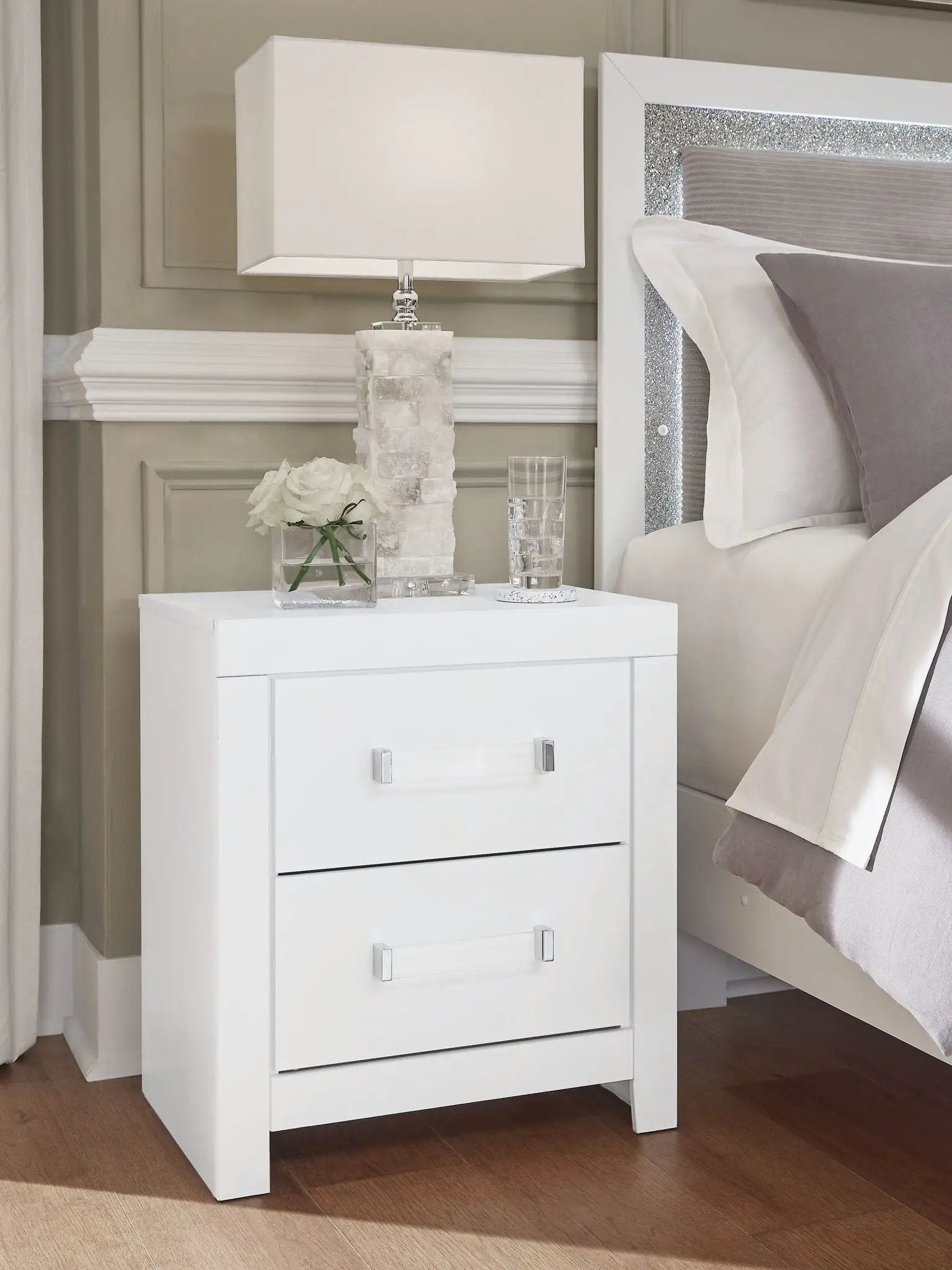 Maeling - Two Drawer Night Stand by Unique Piece Furniture