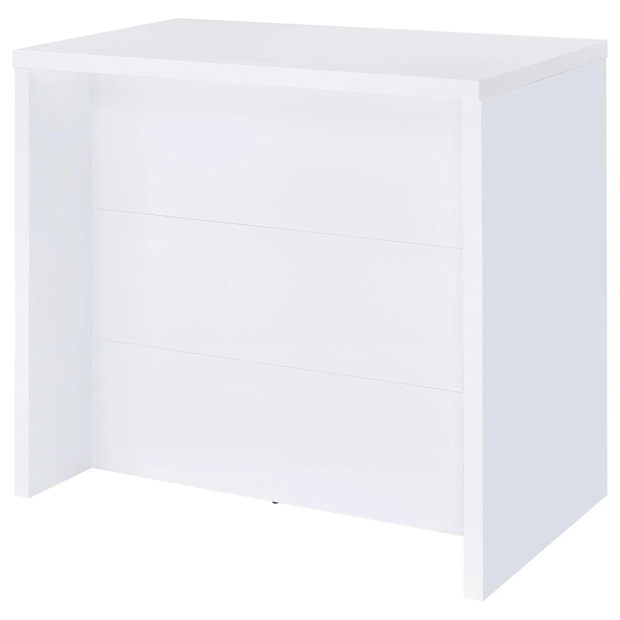 Topanga Engineered Wood Freestanding Home Bar White by Unique Piece Furniture