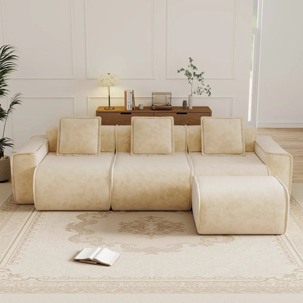 Streamlined Design Modular 3 Seat L Shape Sectional Sofa, photo 2 of 10