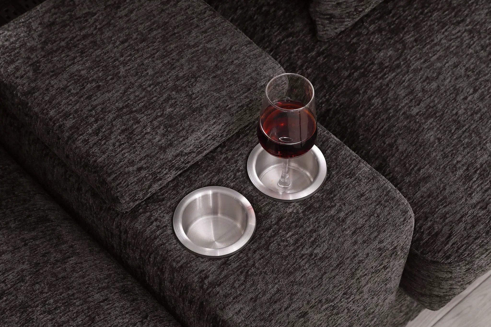 Nyeisha - Piece Upholstered Sofa & Chaise - Coffee by HouseOfZazla