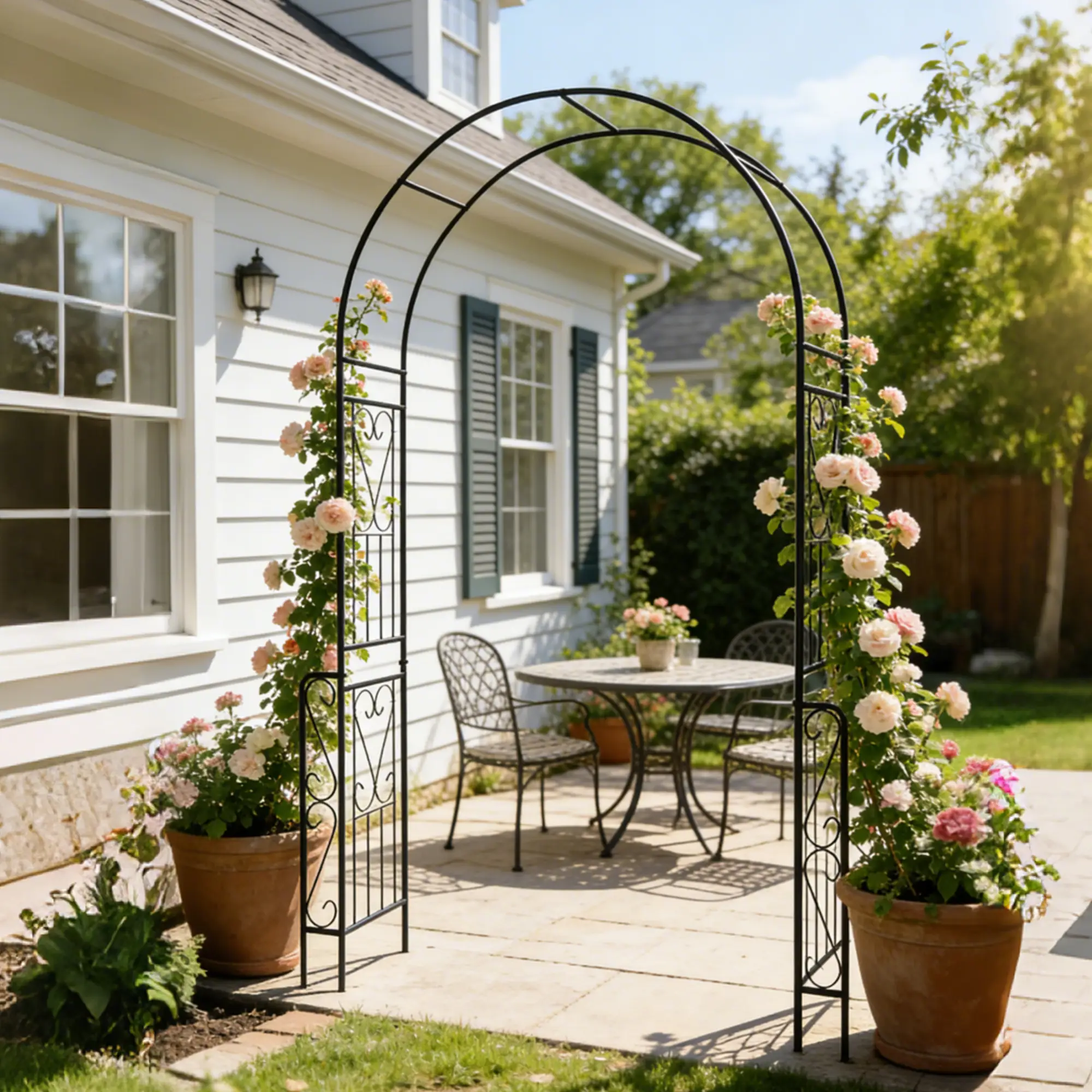 Metal Garden Arch W55'' x H94.5'' by HouseOfZazla