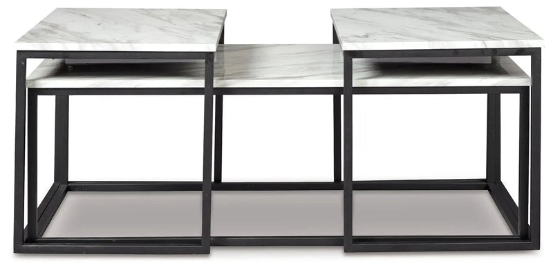 Donnesta - Occasional Table Set (Set of 3) - Gray / Black by Unique Piece Furniture