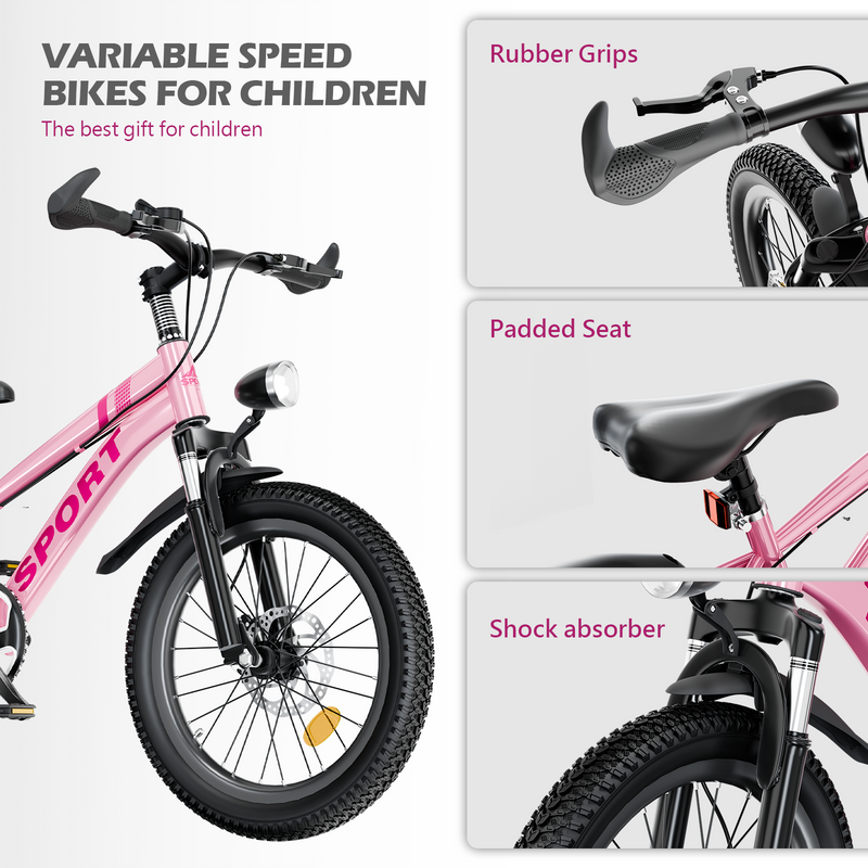 24 Inch Kids Mountain Bike for Boys & Girls Ages 7-12 by HouseOfZazla
