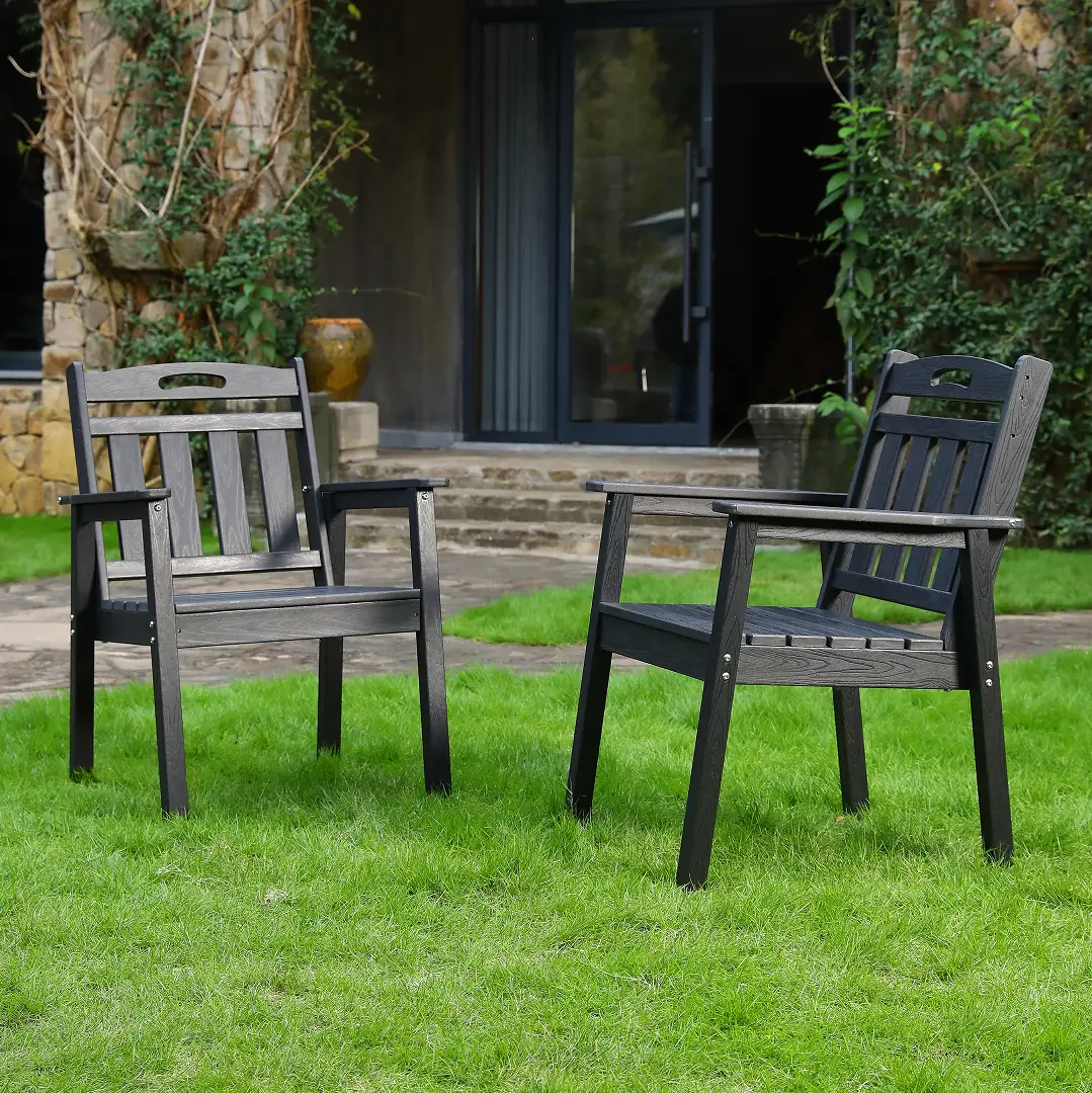HDPE Outdoor Terrace Dining Chair Set by HouseOfZazla