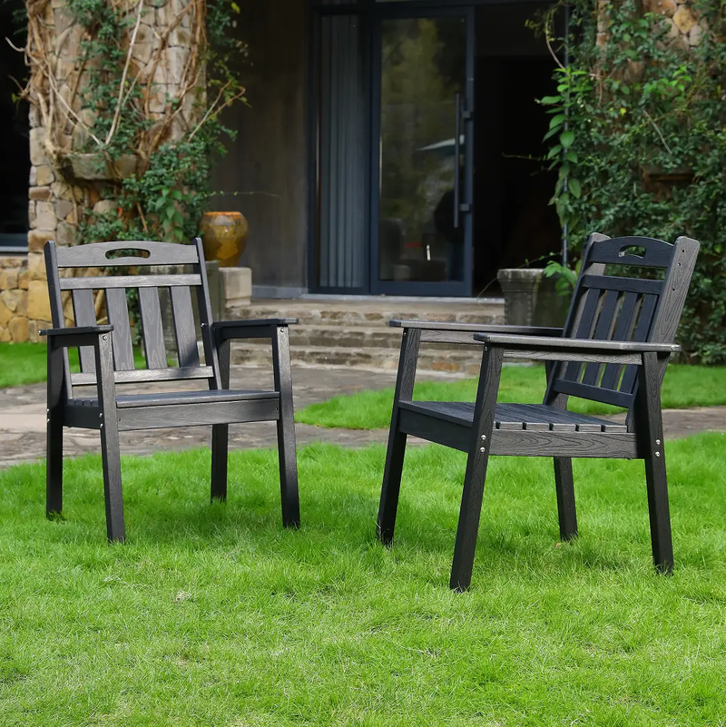 HDPE Outdoor Terrace Dining Chair Set by HouseOfZazla