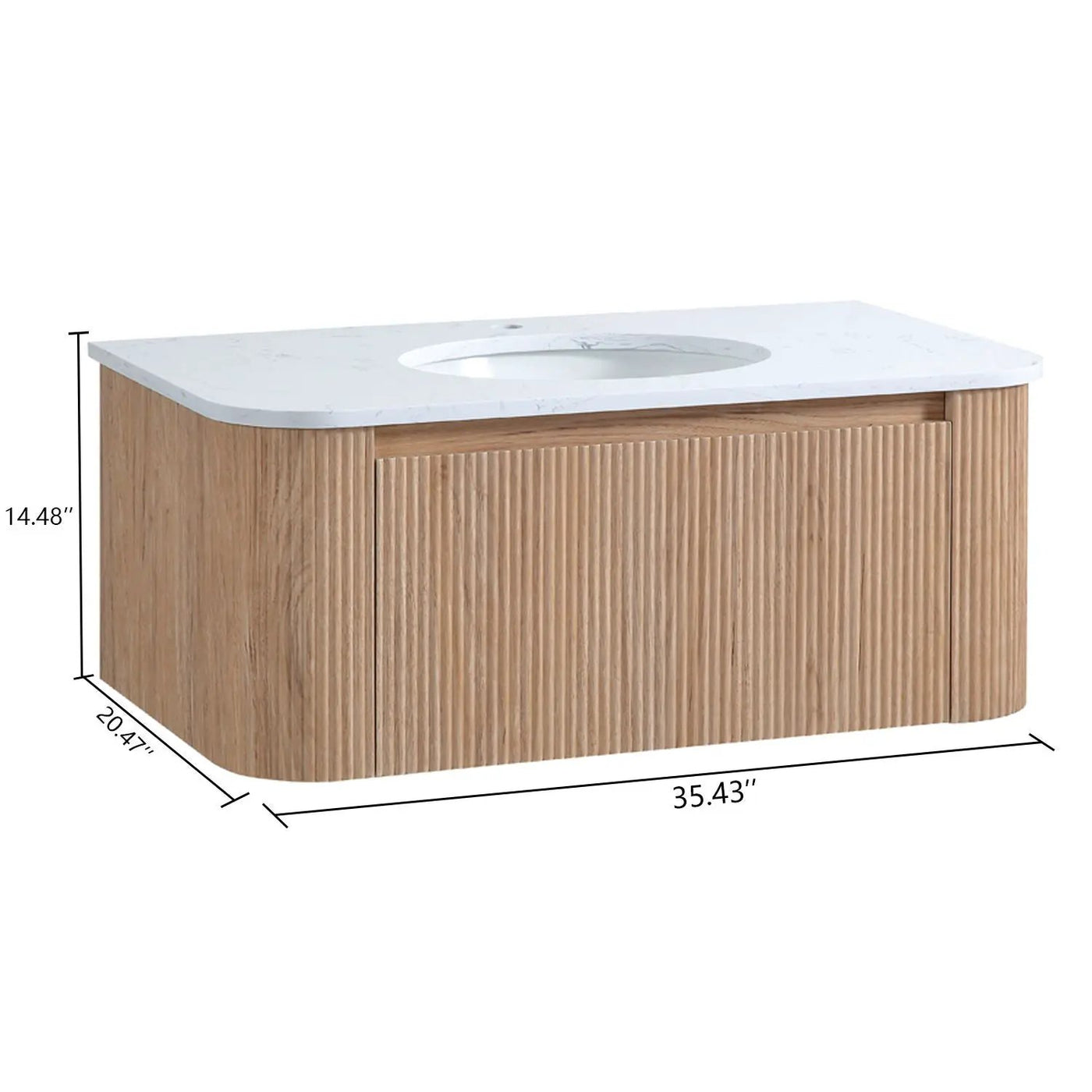 Wall Mounted Bathroom Vanity With Sink by HouseOfZazla