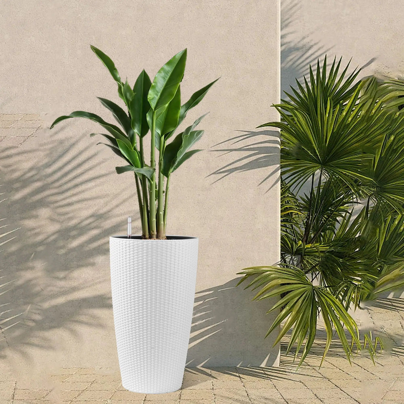 Tall Planters Set With Water Level Monitor And Auto Watering by HouseOfZazla