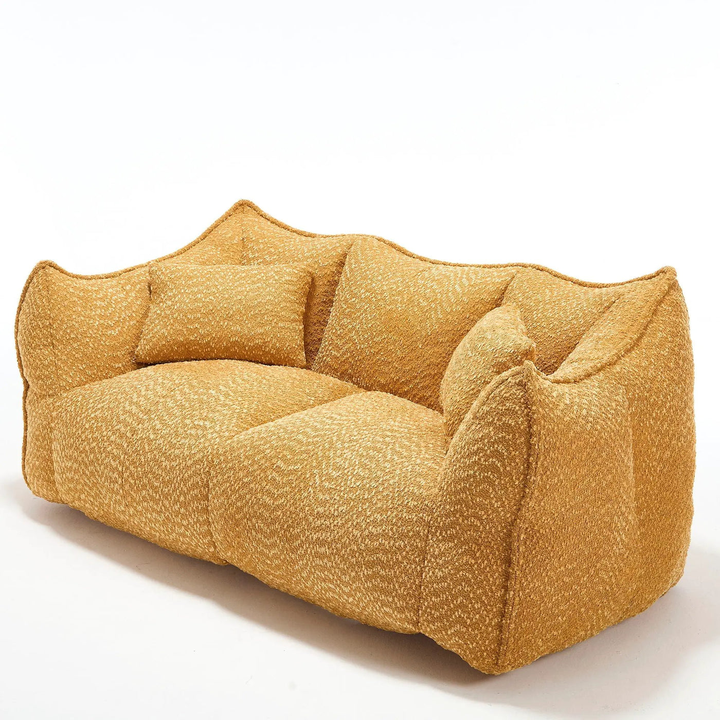 Comfortable Dual Beanbag Chair With High Resilience Foam Core For 2 People by Unique Piece Furniture