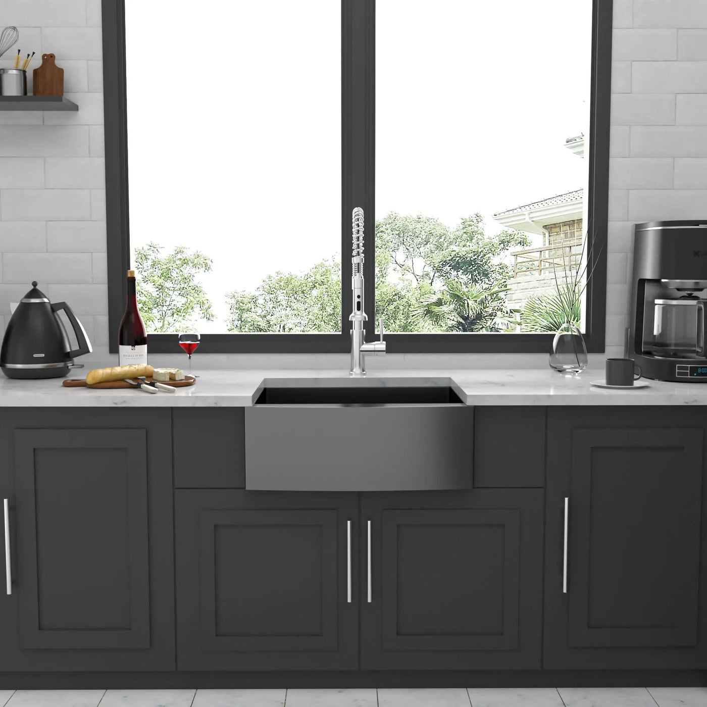 Farmhouse Kitchen Sink, Stainless Steel, Apron Front by HouseOfZazla