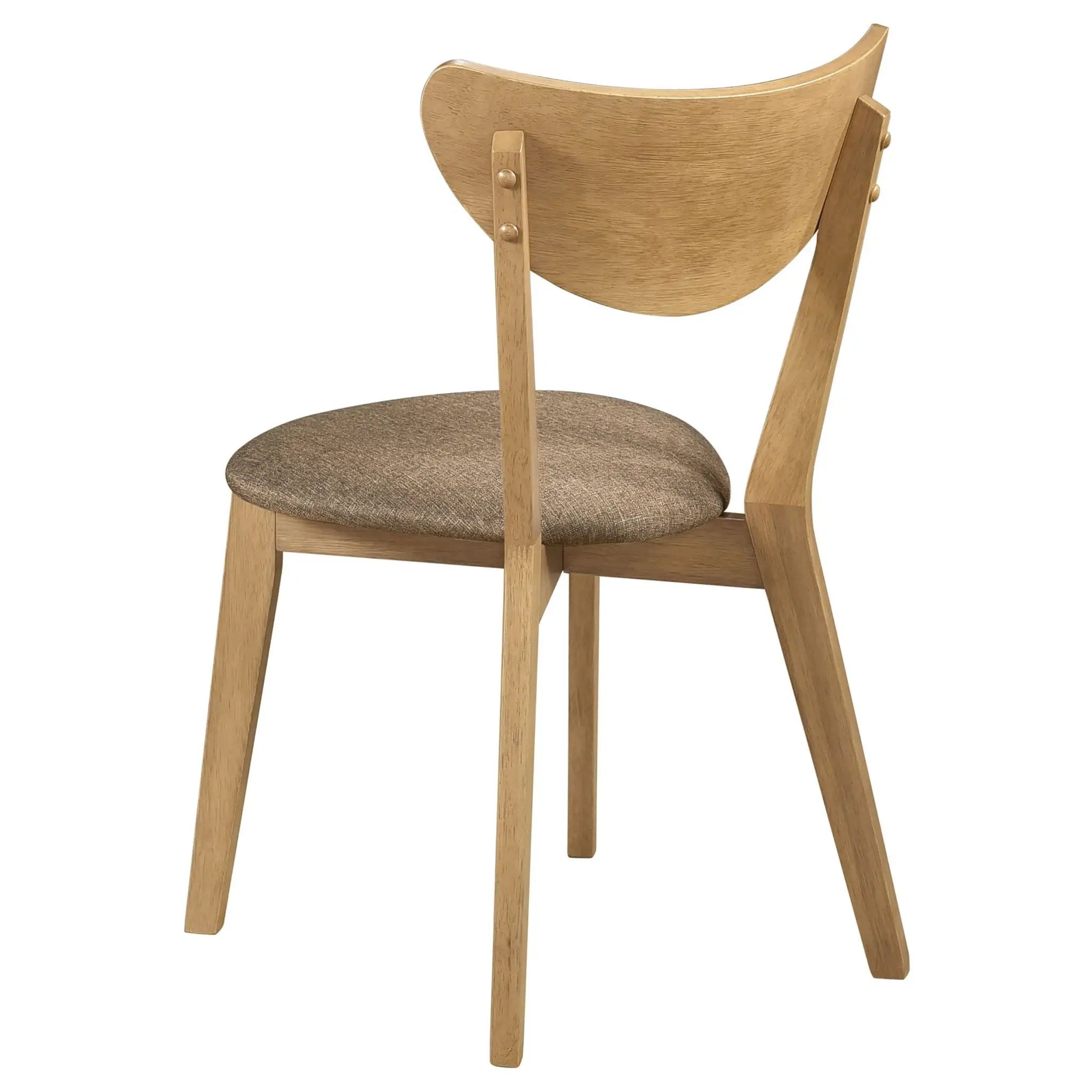Elowen Wood Dining Side Chair Light Walnut (Set of 2) by Unique Piece Furniture