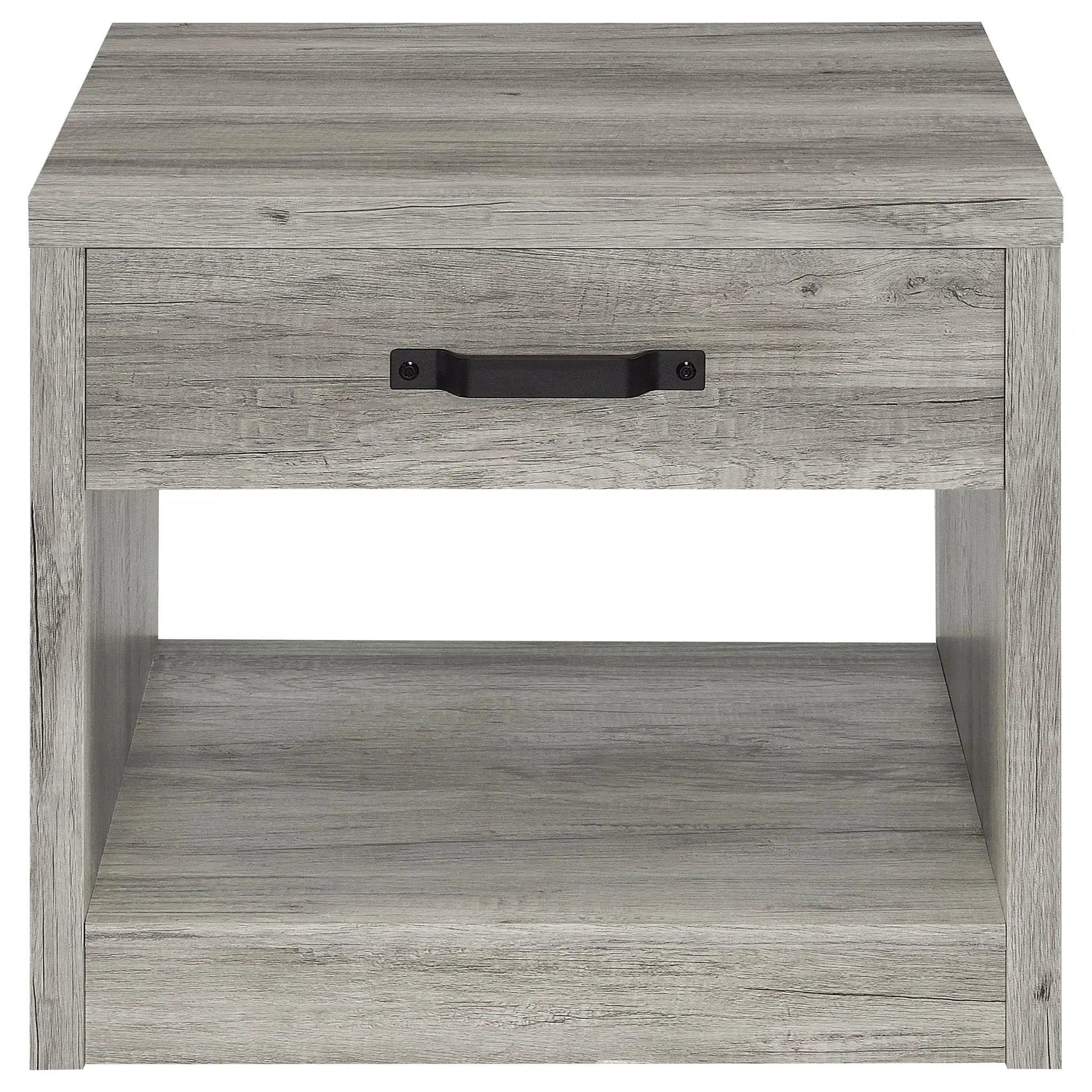 Nuberg - 2 Piece And End Table Set With Storage Drawers - Gray