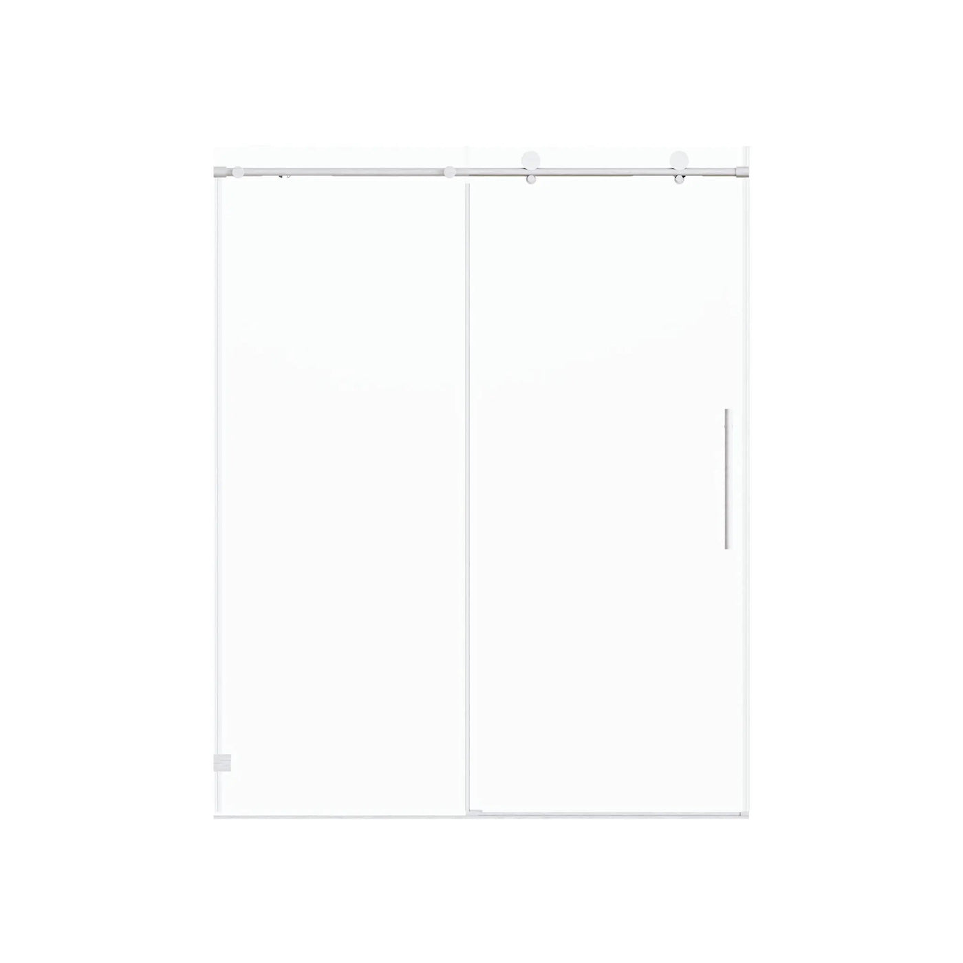 Frameless, Single Sliding Soft Close Shower Doors, 5/16" Sgcc Tempered Glass by HouseOfZazla