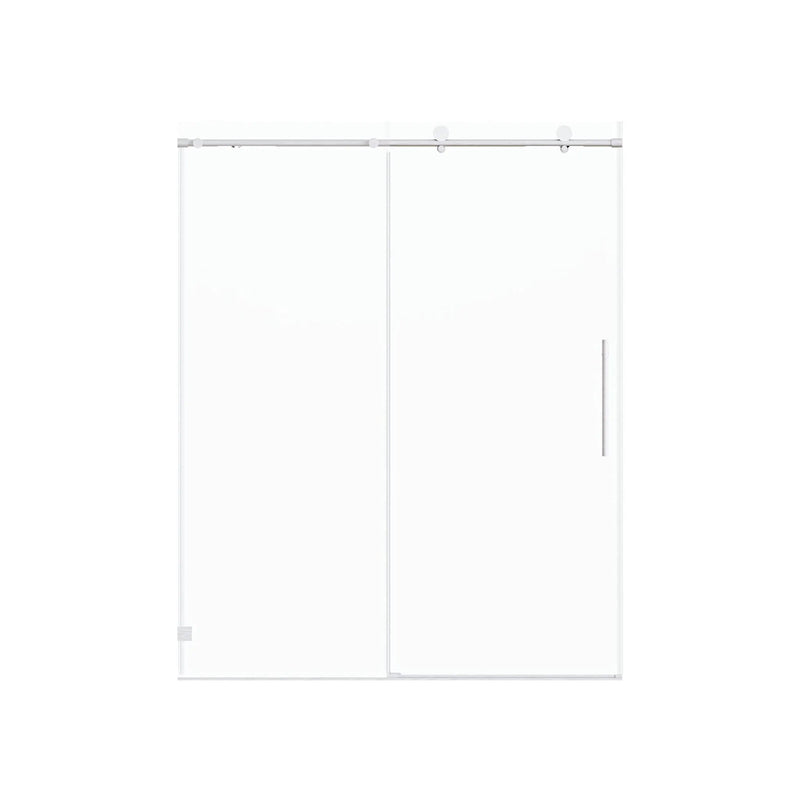 Frameless, Single Sliding Soft Close Shower Doors, 5/16" Sgcc Tempered Glass by HouseOfZazla