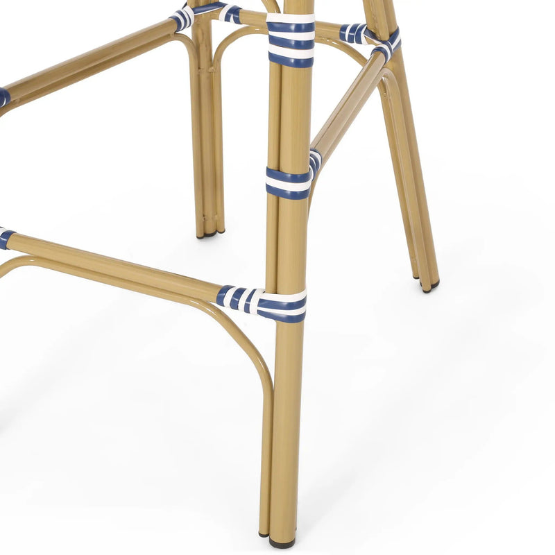 Outdoor PE Rattan French Barstool Set by HouseOfZazla