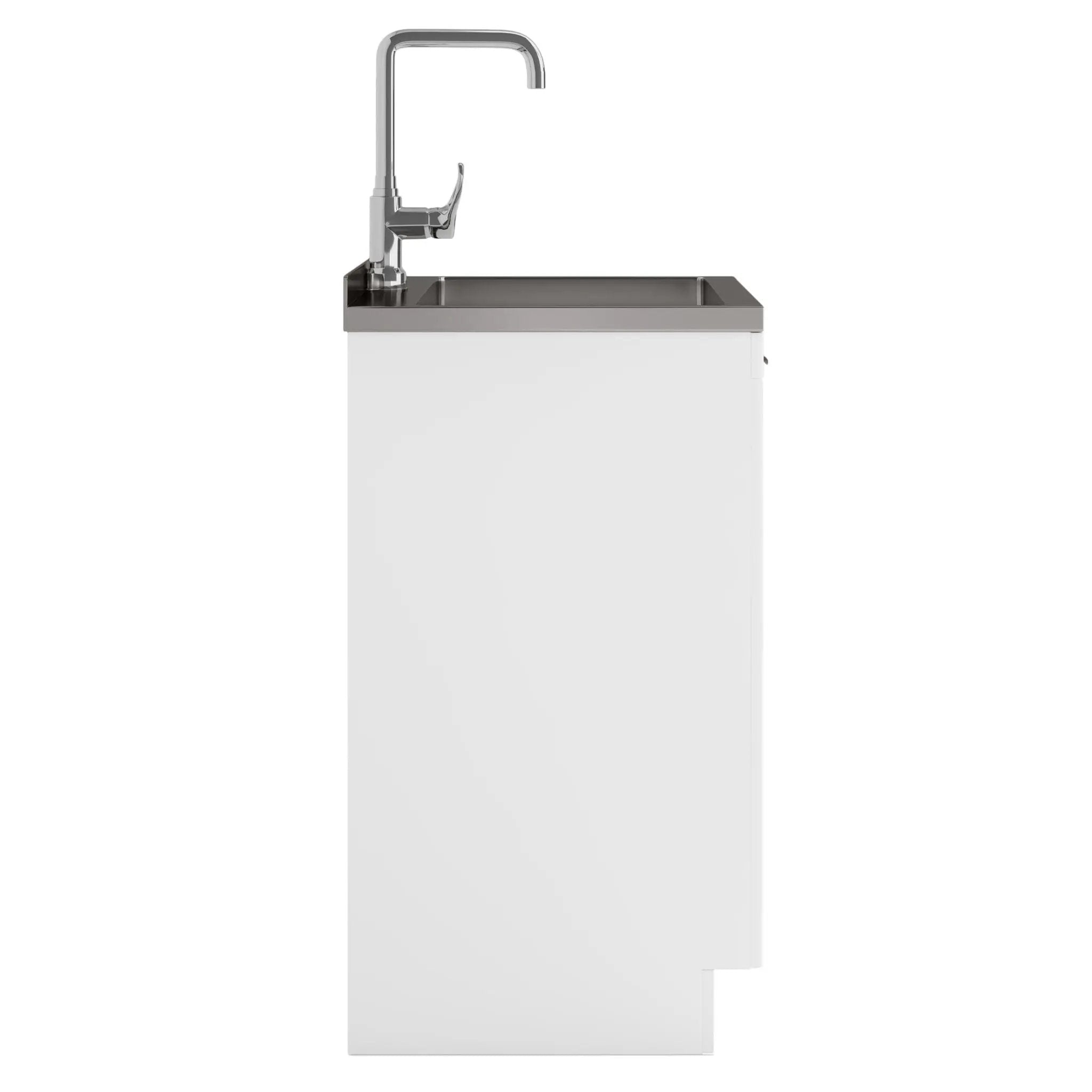 Murphy - Laundry Cabinet & Faucet And Stainless Steel Sink by HouseOfZazla