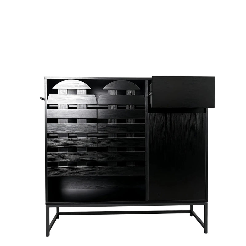 Buffet Cabinet with Storage and Woven Doors by HouseOfZazla