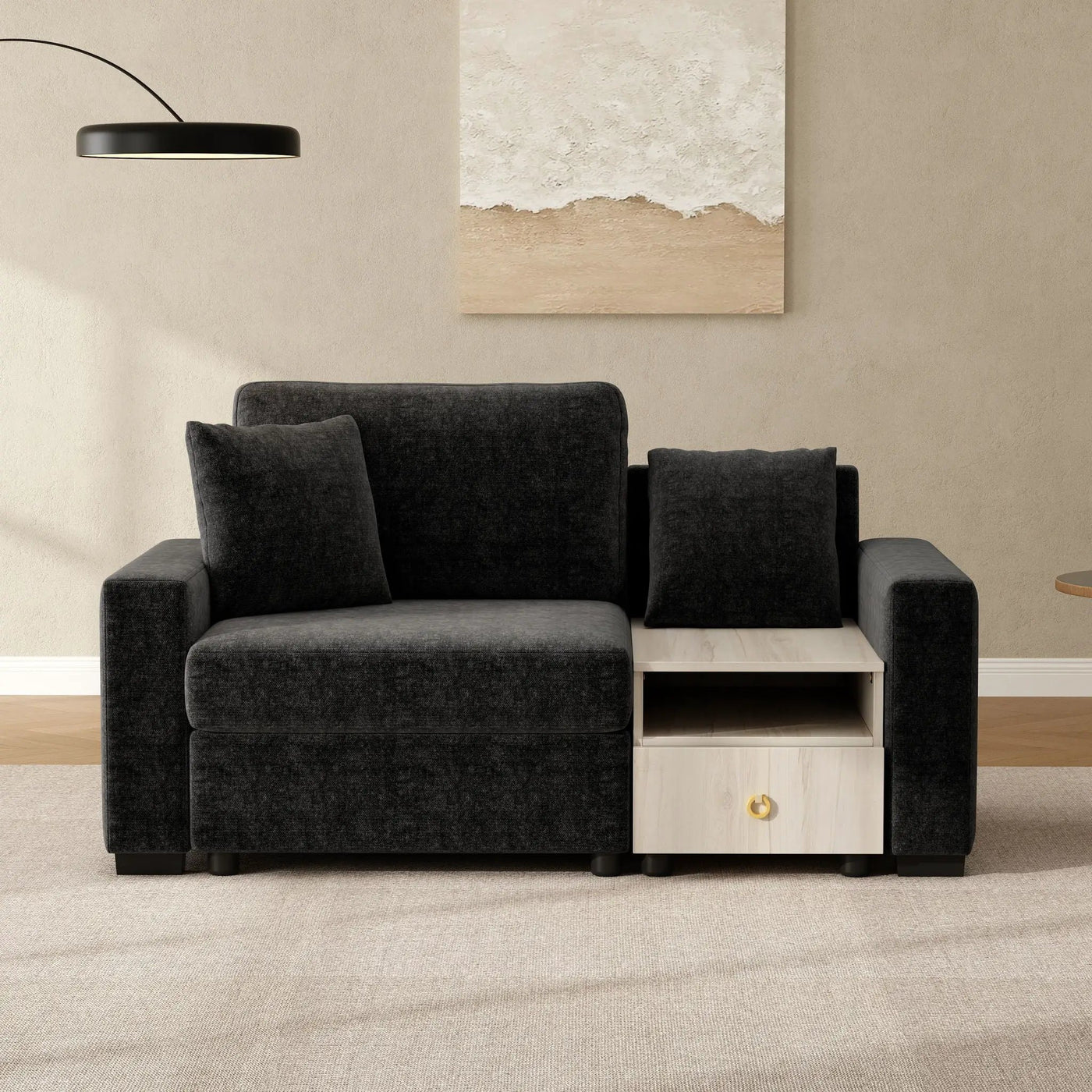 Modular Sofa Couch With Storage Armrest And Center Console by HouseOfZazla