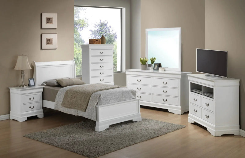 Sleigh Bed With Low Footboard by Unique Piece Furniture