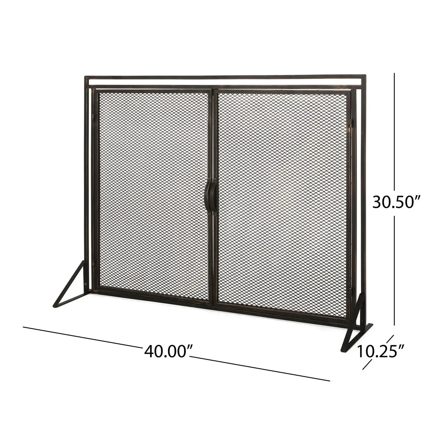 Samantha Iron Fireplace Screen 2 Door Design by HouseOfZazla