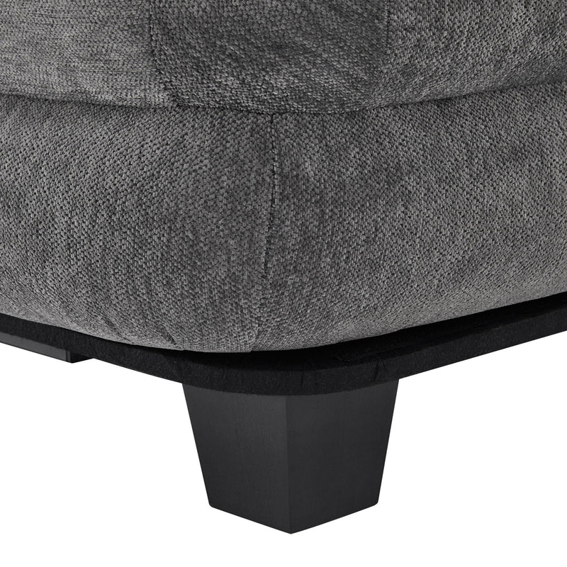 Oversized Chaise Lounge Sofa Bed with Deep Seat and Layered Armrests by HouseOfZazla