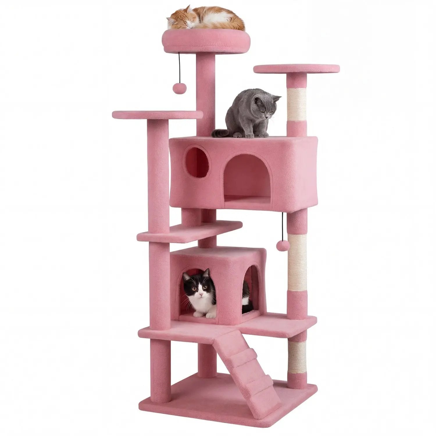 52 Inch Tall Cat Tree Tower for Indoor Cats by DirectDeals