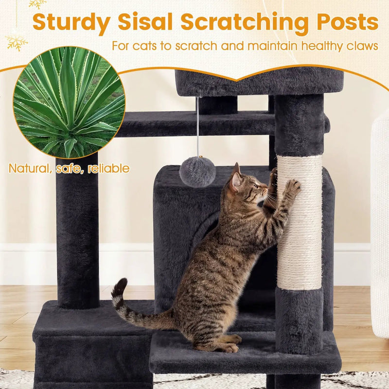 52 Inch Tall Cat Tree Tower for Indoor Cats by DirectDeals