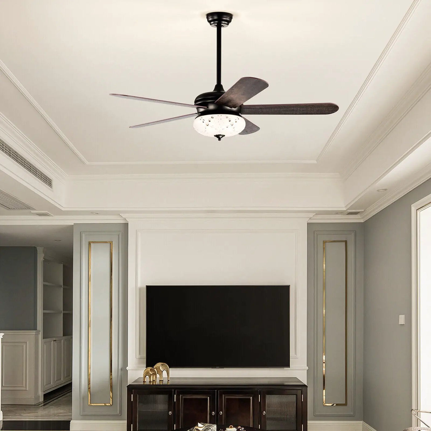 52 Inches Ceiling Fan with Remote Control by DirectDeals