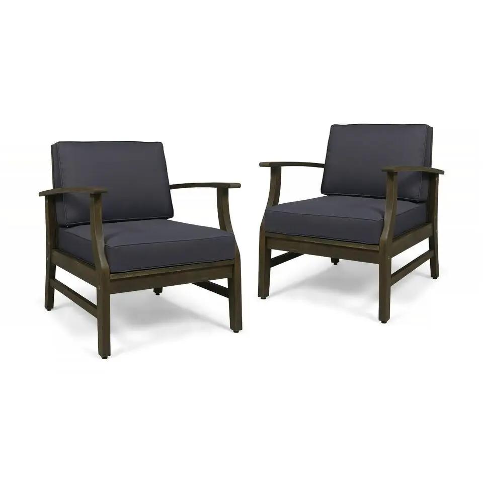 Perla Contemporary Club Chair with Water Resistant Cushion by HouseOfZazla