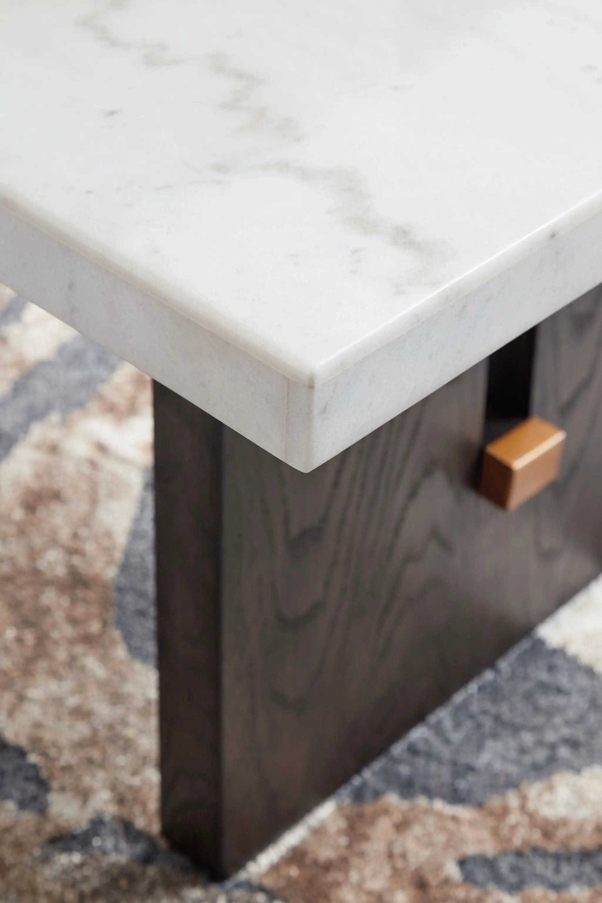 Burkhaus - Rectangular Cocktail Table - White / Dark Brown by Unique Piece Furniture