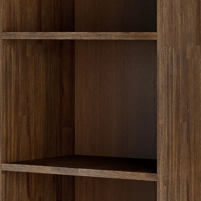 Clarkson - Bookcase With Storage - Rustic Natural Aged Brown by Unique Piece Furniture