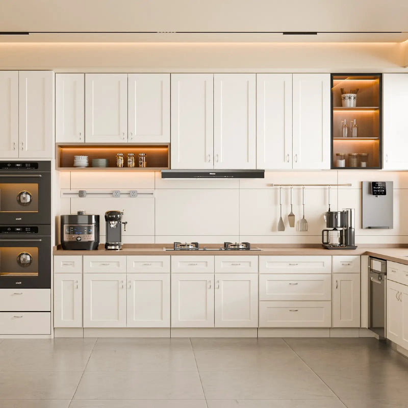 White Shaker Solid Wood Wall Cabinet with Soft-Close Doors by HouseOfZazla