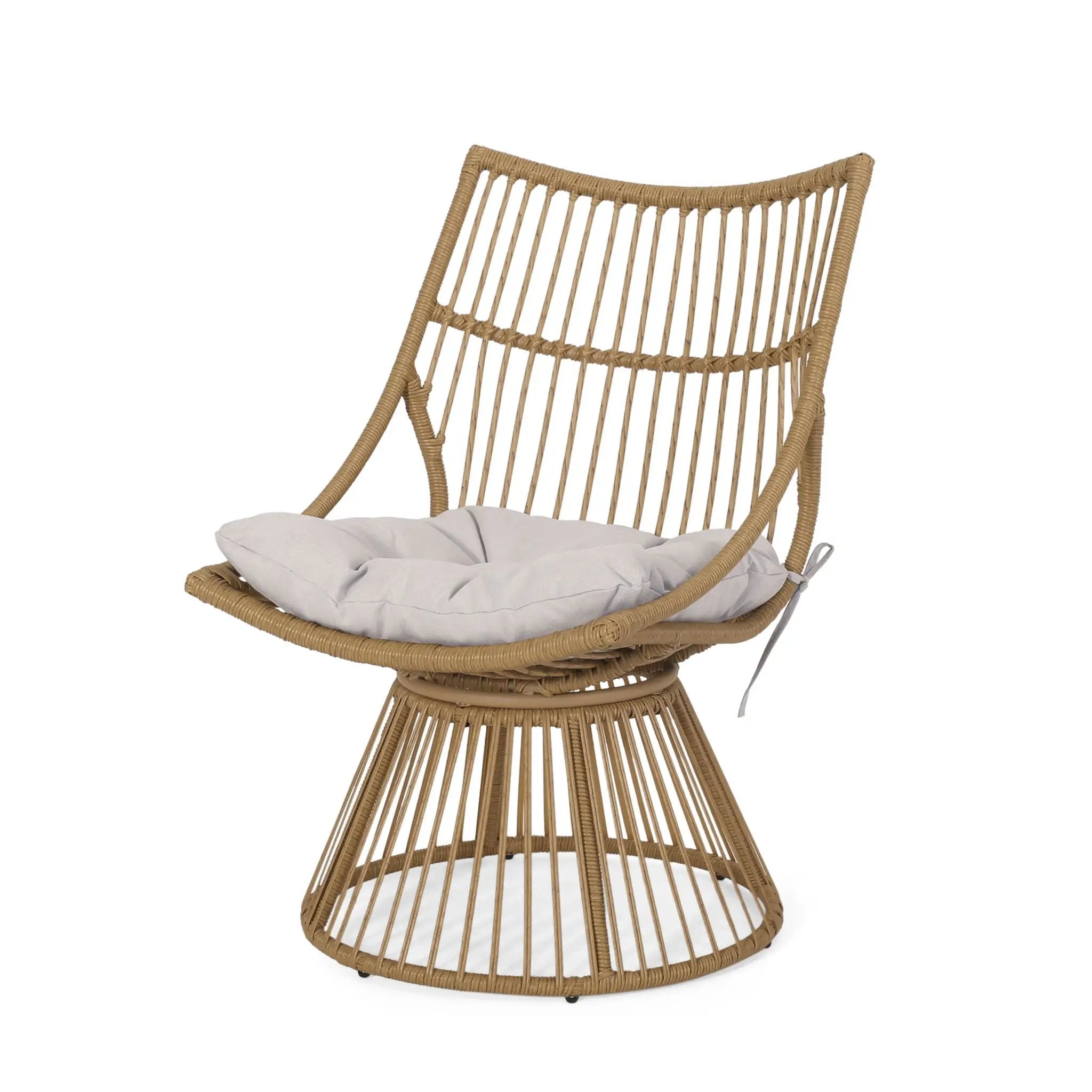 2 Piece Rattan Patio Set With Club Chair And Side Table by HouseOfZazla