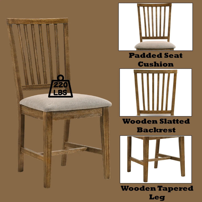 Wallace II - Side Chair (Set of 2) - Oak / Tan by Unique Piece Furniture
