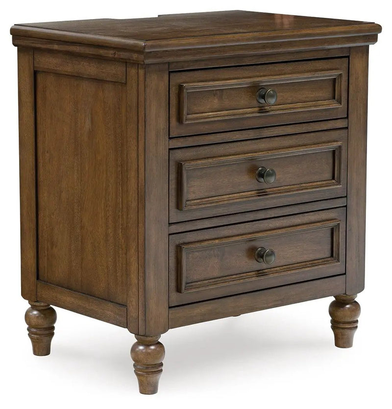 Sturlayne - Three Drawer Night Stand - Brown by Unique Piece Furniture
