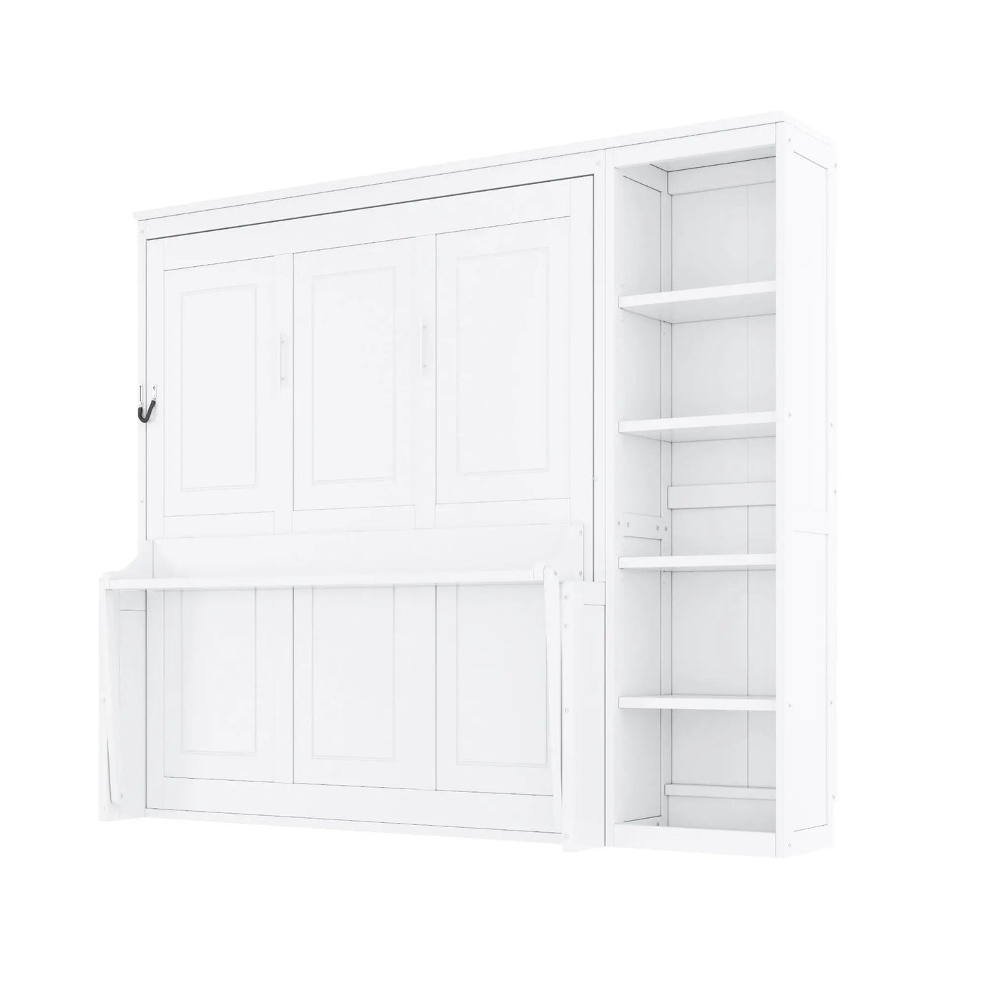 Sturdy Murphy Bed With Desk And Bookshelf by HouseOfZazla