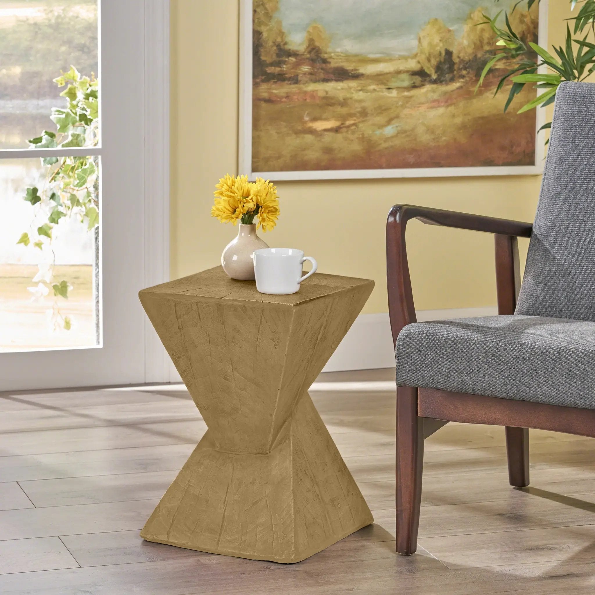 TESS Modern Side Table – Stylish End Table Compatible with Living Room, Bedroom, or Office by HouseOfZazla