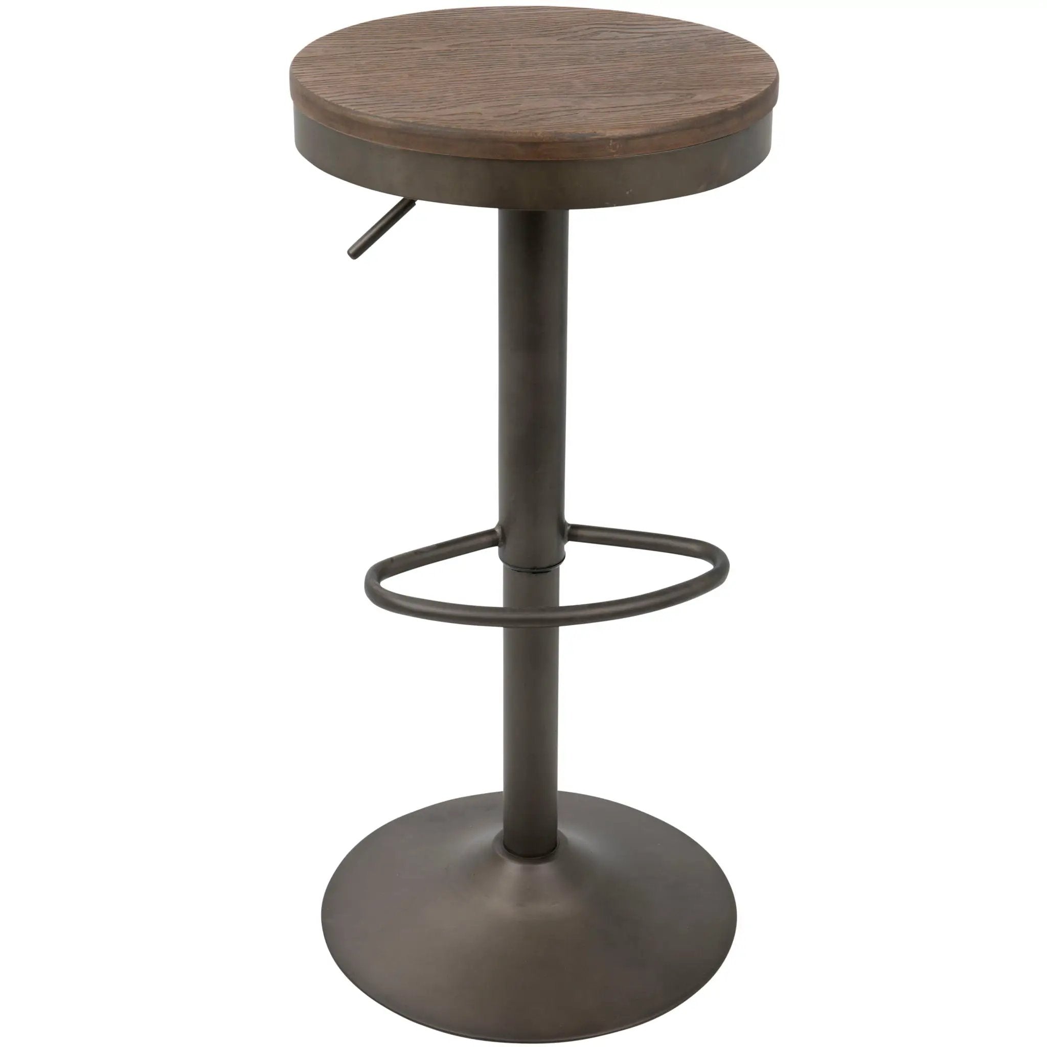 Dakota - Industrial Design Adjustable Barstool (Set of 2) by Unique Piece Furniture
