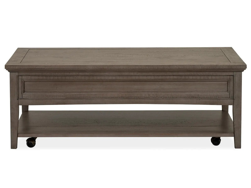 Paxton Place - Rectangular Cocktail Table With Casters - Dovetail Gray by Unique Piece Furniture