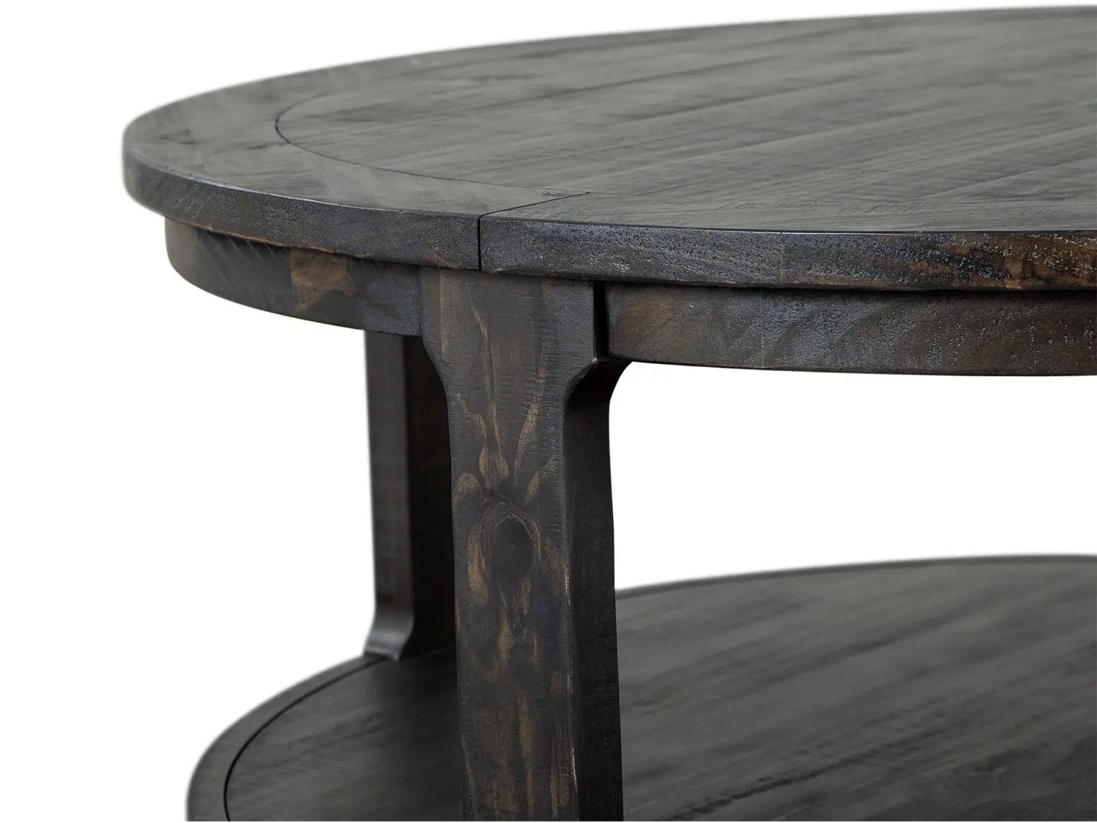 Boswell - Round Cocktail Table (With Casters) - Peppercorn by Unique Piece Furniture