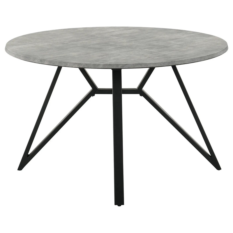 Neil Round 50-inch SmartTop Dining Table Gunmetal by Unique Piece Furniture
